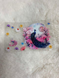 Peacock Bloom UV DTF Decal – Bank Card Wrap