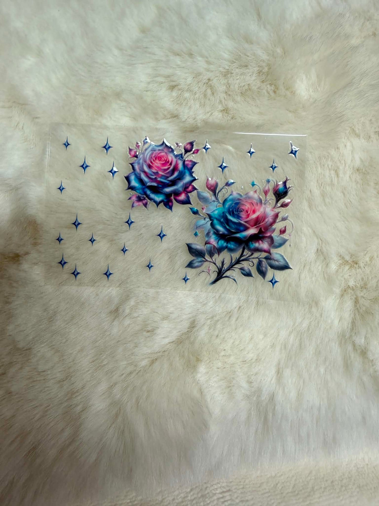 Dreamy Blue Rose Card Wrap