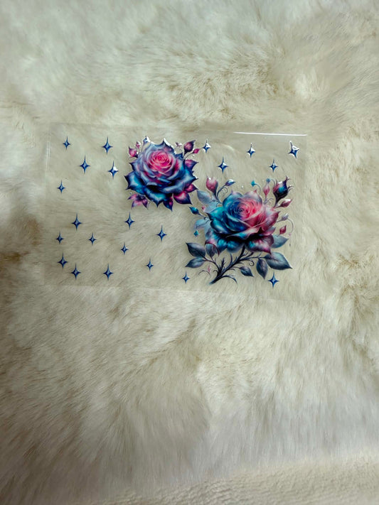 Dreamy Blue Rose Card Wrap