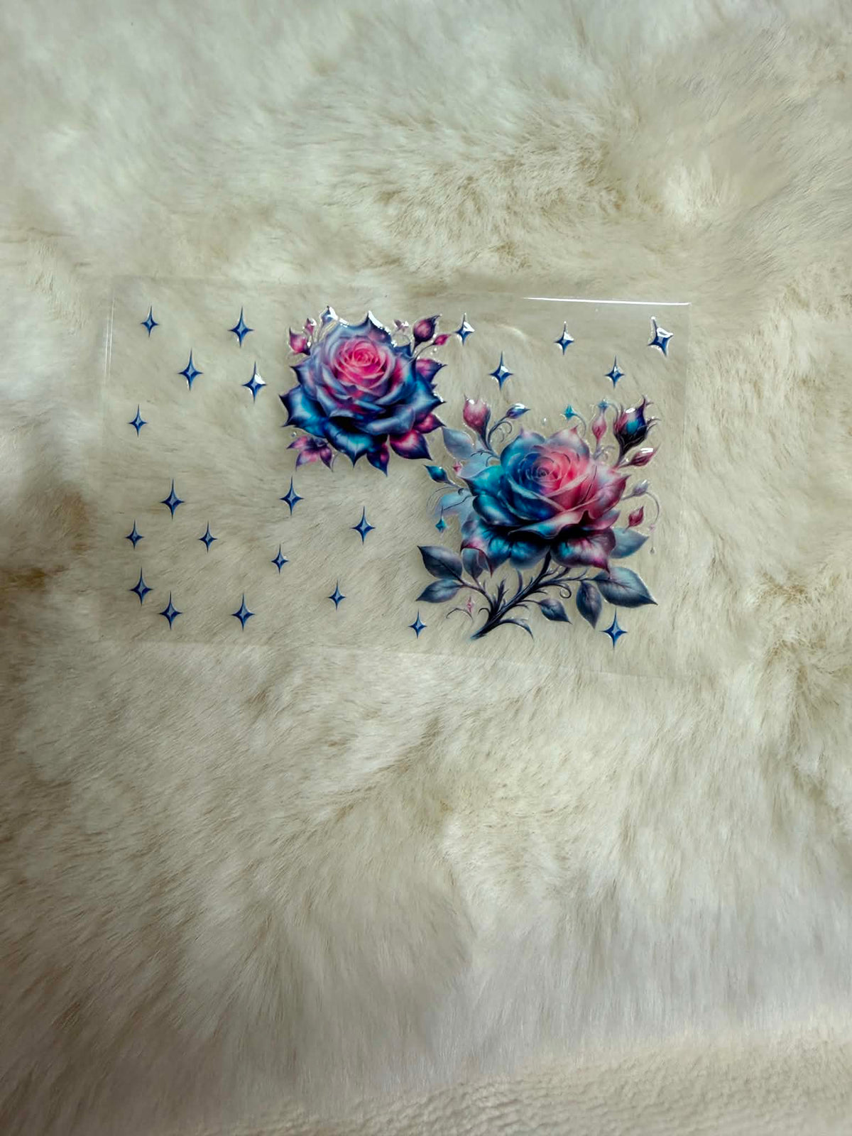 Dreamy Blue Rose Card Wrap