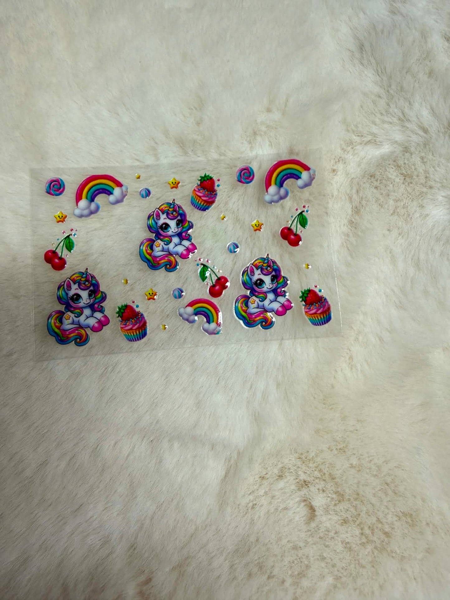 Rainbow Sugar Unicorn Bank Card Decal 🦄🌈✨