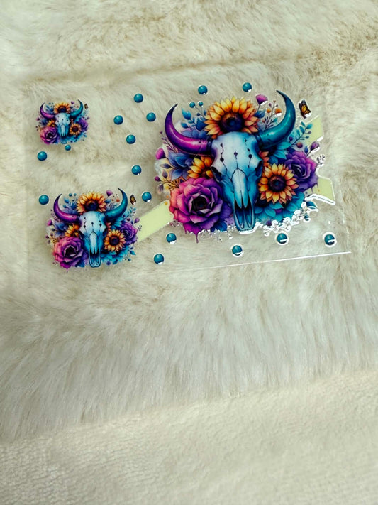 Desert Bloom Skull Card Skin 🌻💀✨