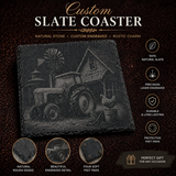 Custom Slate Coaster – Laser Engraved | Personalised Aussie Made