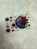 Midnight Rose Moon UV DTF Decal 🌙🌹✨