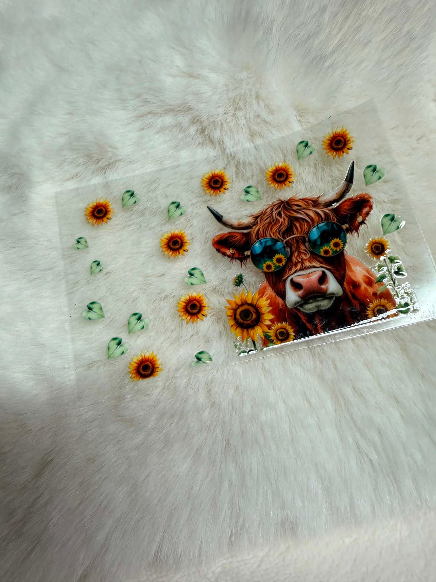 Sunny Highland Vibes Card Skin 🌻🐮🕶️✨