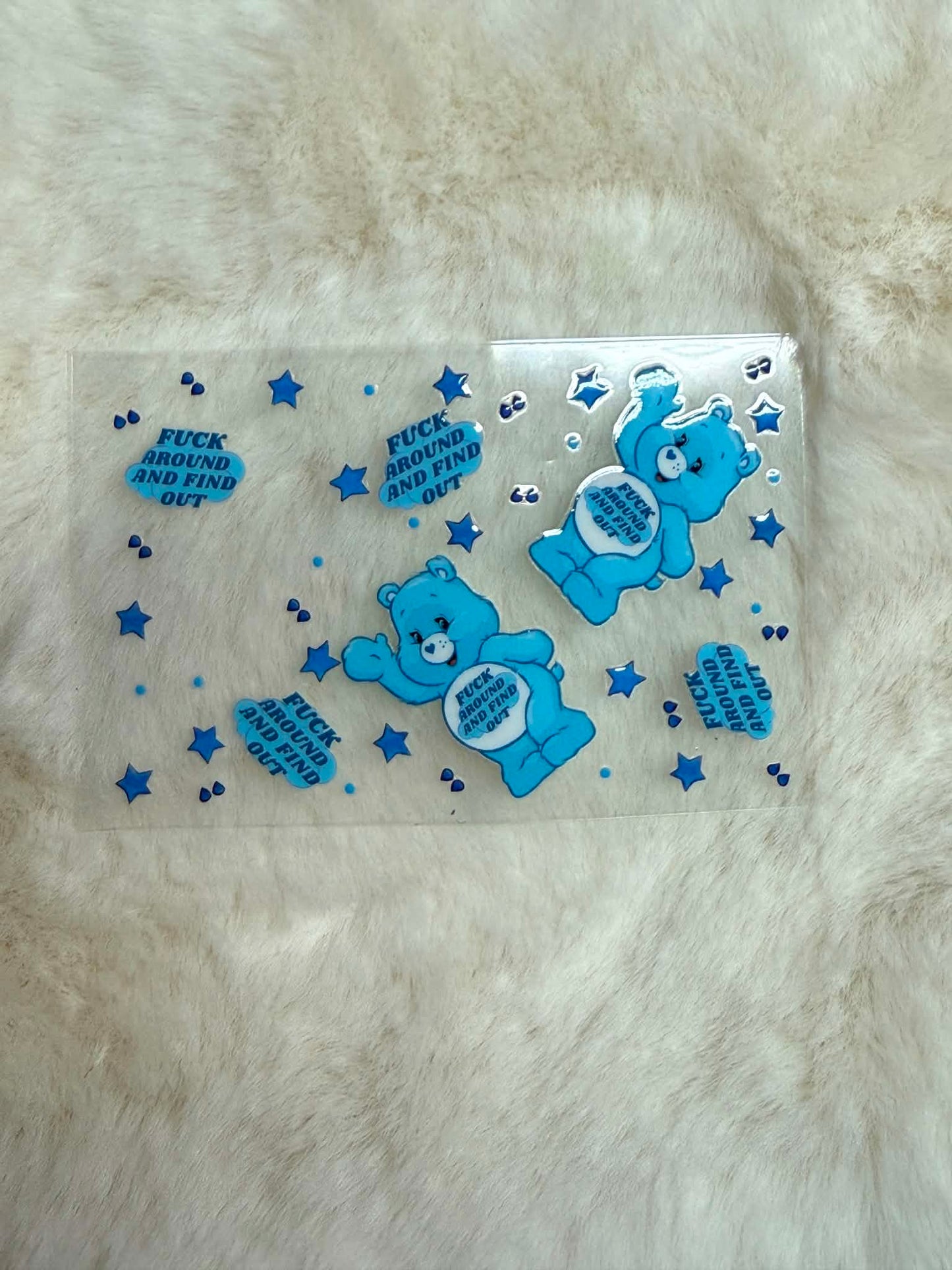 Chaos Bear Card Decal 💙🧸✨