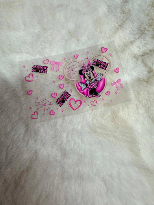 Pink Polka Bow Magic UV DTF Decal 💖🎀✨